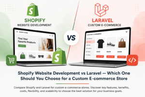 shopify website development vs laravel